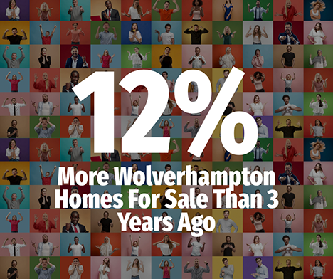 12% More Wolverhampton Homes For Sale Than 3 Years Ago